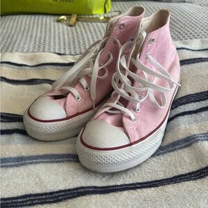 Converse Light Pink Canvas High-Tops